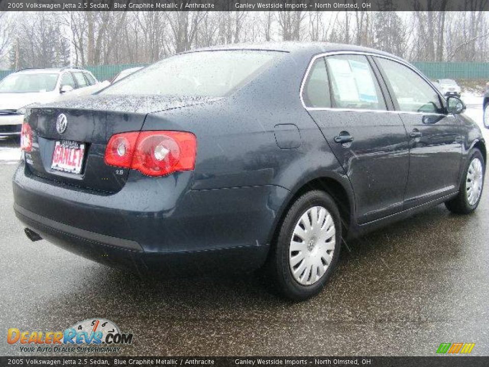 2005 Volkswagen Jetta 2.5 Sedan Blue Graphite Metallic / Anthracite Photo #5