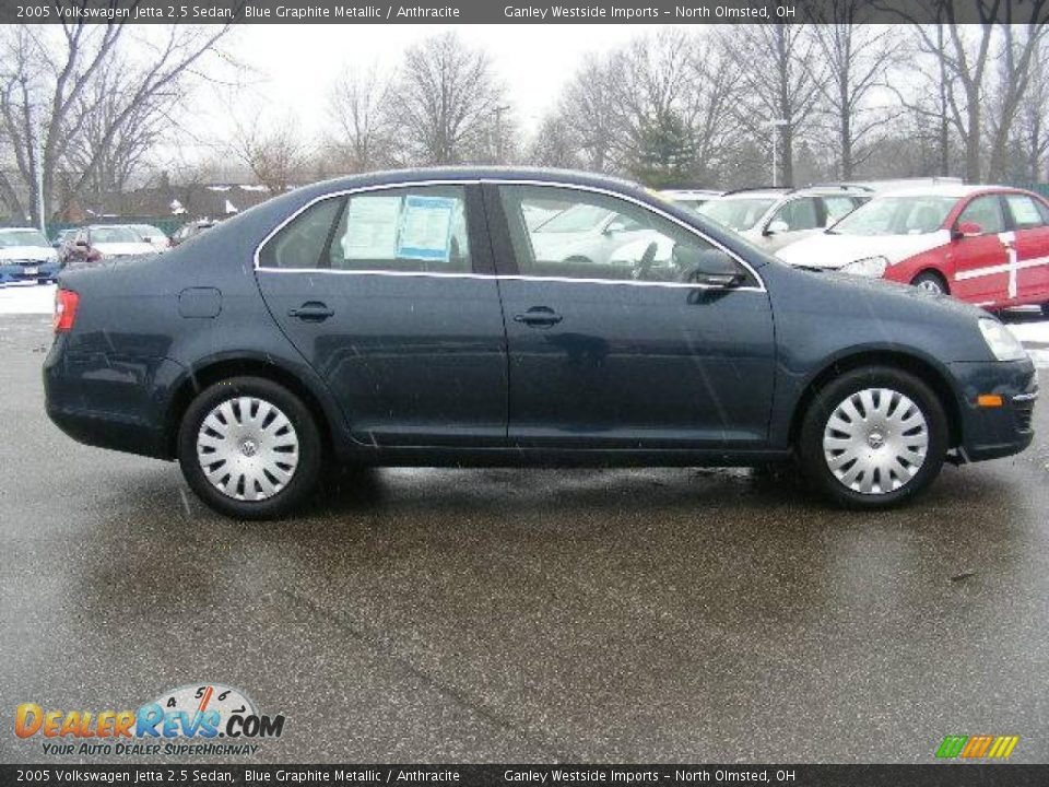 2005 Volkswagen Jetta 2.5 Sedan Blue Graphite Metallic / Anthracite Photo #6