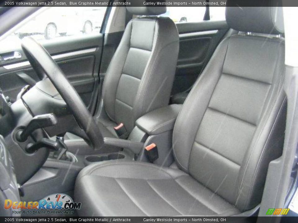 2005 Volkswagen Jetta 2.5 Sedan Blue Graphite Metallic / Anthracite Photo #9
