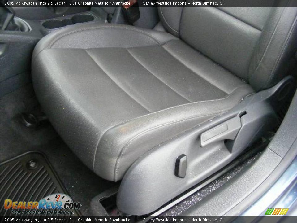 2005 Volkswagen Jetta 2.5 Sedan Blue Graphite Metallic / Anthracite Photo #10