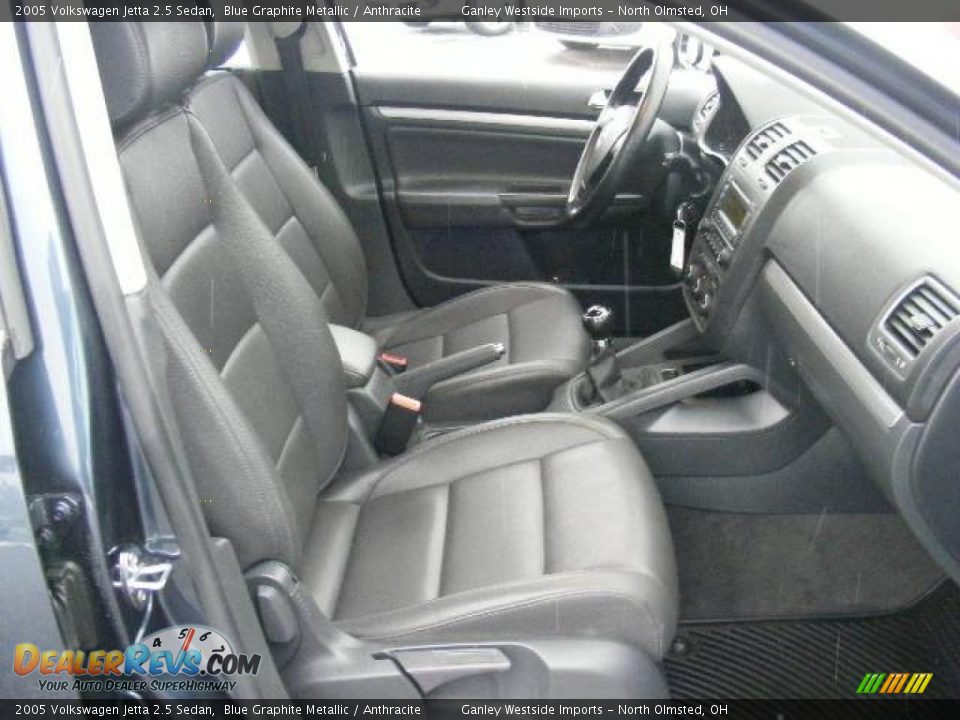 2005 Volkswagen Jetta 2.5 Sedan Blue Graphite Metallic / Anthracite Photo #13