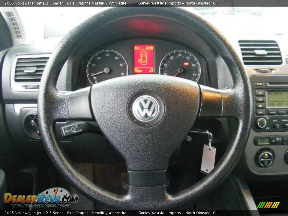 2005 Volkswagen Jetta 2.5 Sedan Blue Graphite Metallic / Anthracite Photo #15