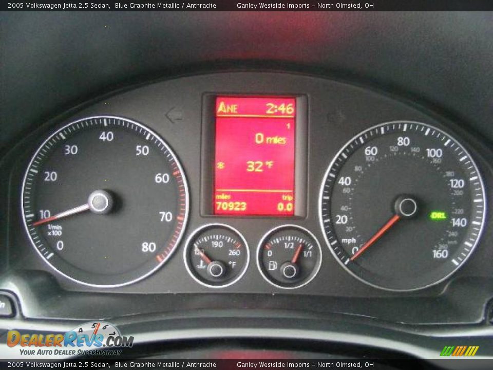 2005 Volkswagen Jetta 2.5 Sedan Blue Graphite Metallic / Anthracite Photo #16