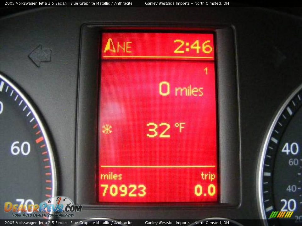 2005 Volkswagen Jetta 2.5 Sedan Blue Graphite Metallic / Anthracite Photo #17