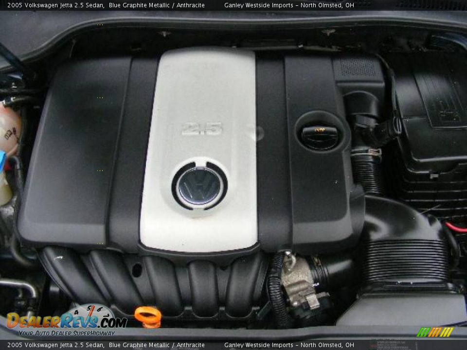 2005 Volkswagen Jetta 2.5 Sedan Blue Graphite Metallic / Anthracite Photo #22