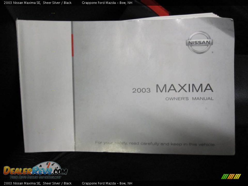 2003 Nissan Maxima SE Sheer Silver / Black Photo #10