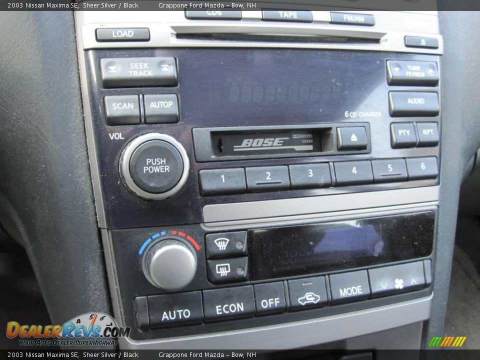 2003 Nissan Maxima SE Sheer Silver / Black Photo #14