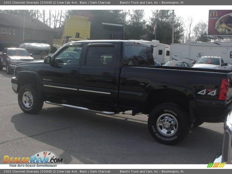 2003 Chevrolet Silverado 2500HD LS Crew Cab 4x4 Black / Dark Charcoal Photo #7