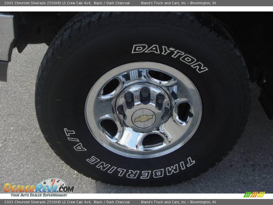 2003 Chevrolet Silverado 2500HD LS Crew Cab 4x4 Black / Dark Charcoal Photo #11