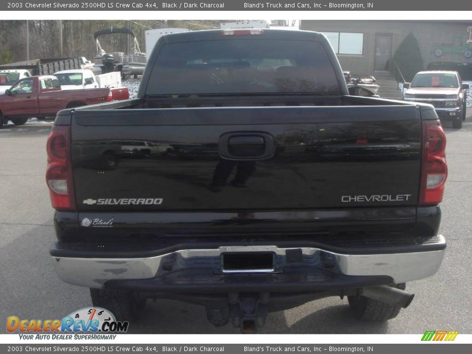 2003 Chevrolet Silverado 2500HD LS Crew Cab 4x4 Black / Dark Charcoal Photo #15