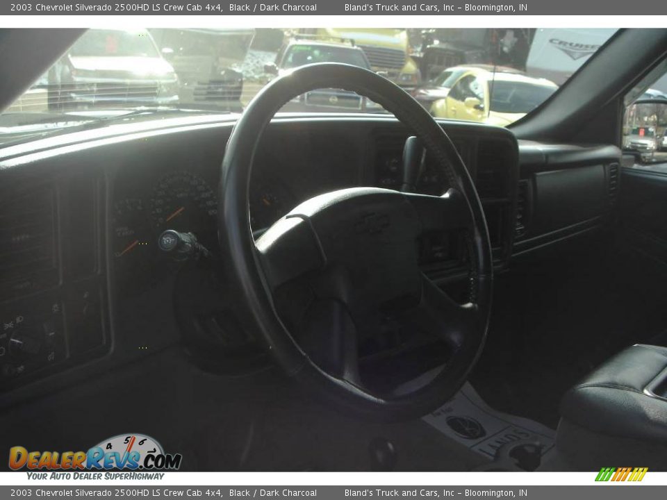 2003 Chevrolet Silverado 2500HD LS Crew Cab 4x4 Black / Dark Charcoal Photo #23