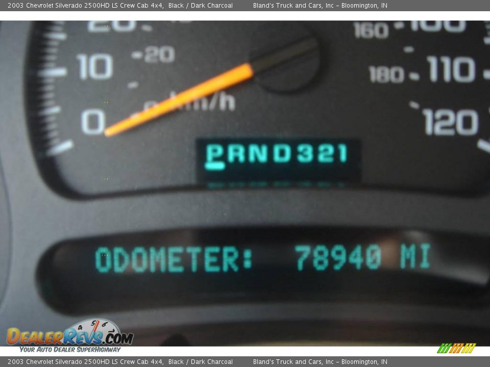 2003 Chevrolet Silverado 2500HD LS Crew Cab 4x4 Black / Dark Charcoal Photo #25