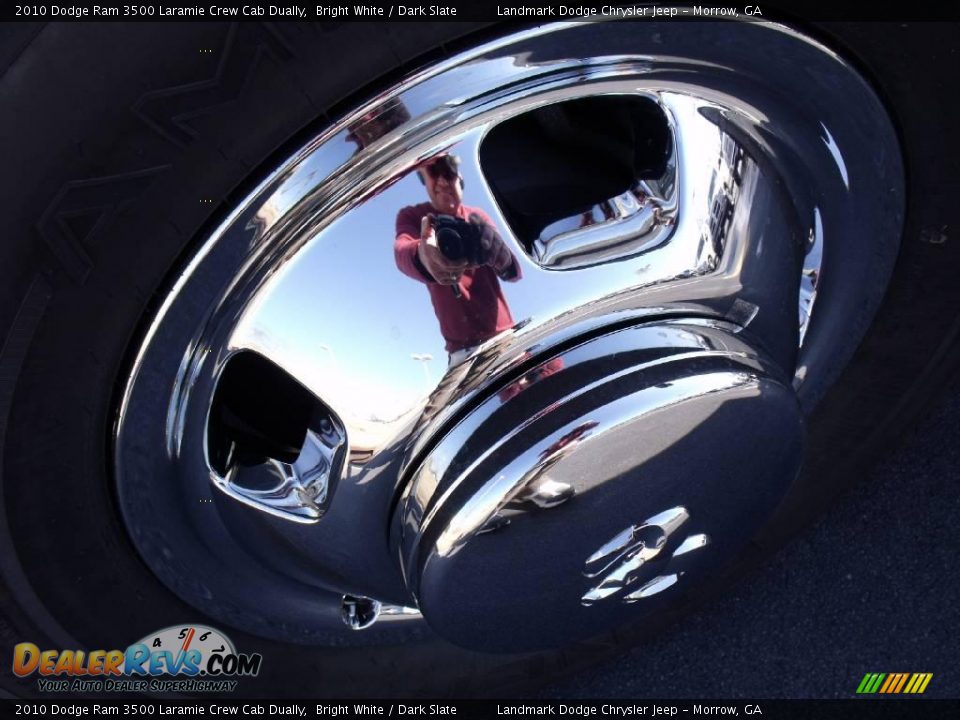 2010 Dodge Ram 3500 Laramie Crew Cab Dually Bright White / Dark Slate Photo #5