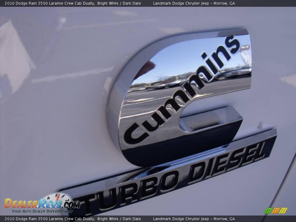 2010 Dodge Ram 3500 Laramie Crew Cab Dually Bright White / Dark Slate Photo #6