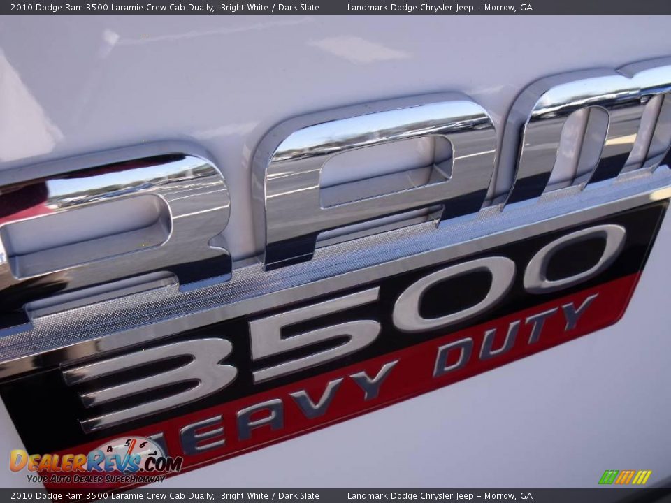 2010 Dodge Ram 3500 Laramie Crew Cab Dually Bright White / Dark Slate Photo #7