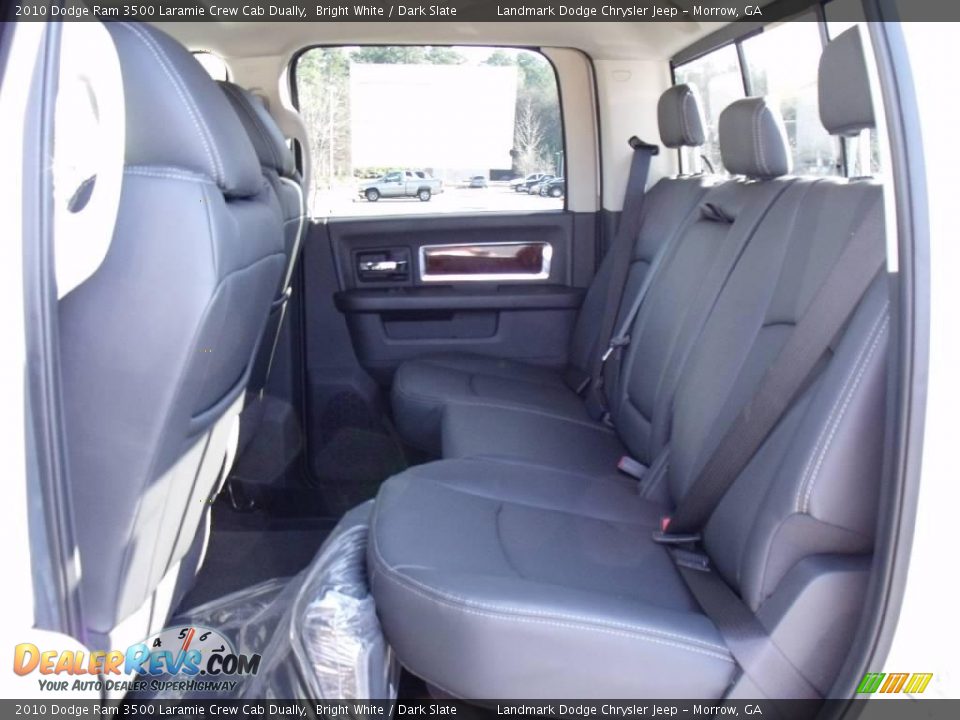 2010 Dodge Ram 3500 Laramie Crew Cab Dually Bright White / Dark Slate Photo #9