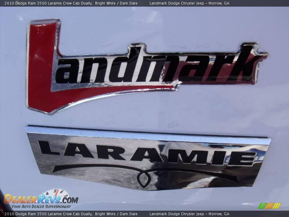 2010 Dodge Ram 3500 Laramie Crew Cab Dually Bright White / Dark Slate Photo #10
