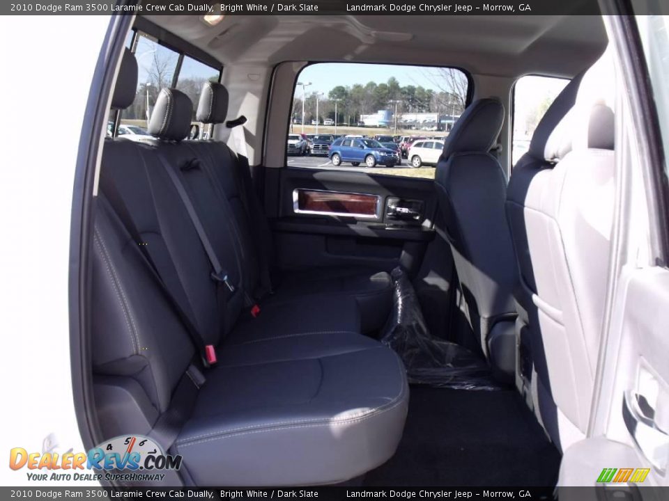 2010 Dodge Ram 3500 Laramie Crew Cab Dually Bright White / Dark Slate Photo #11