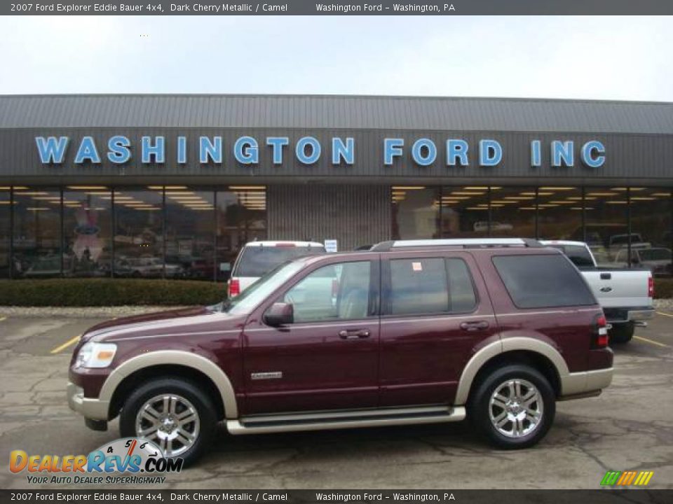 2007 Ford Explorer Eddie Bauer 4x4 Dark Cherry Metallic / Camel Photo #1