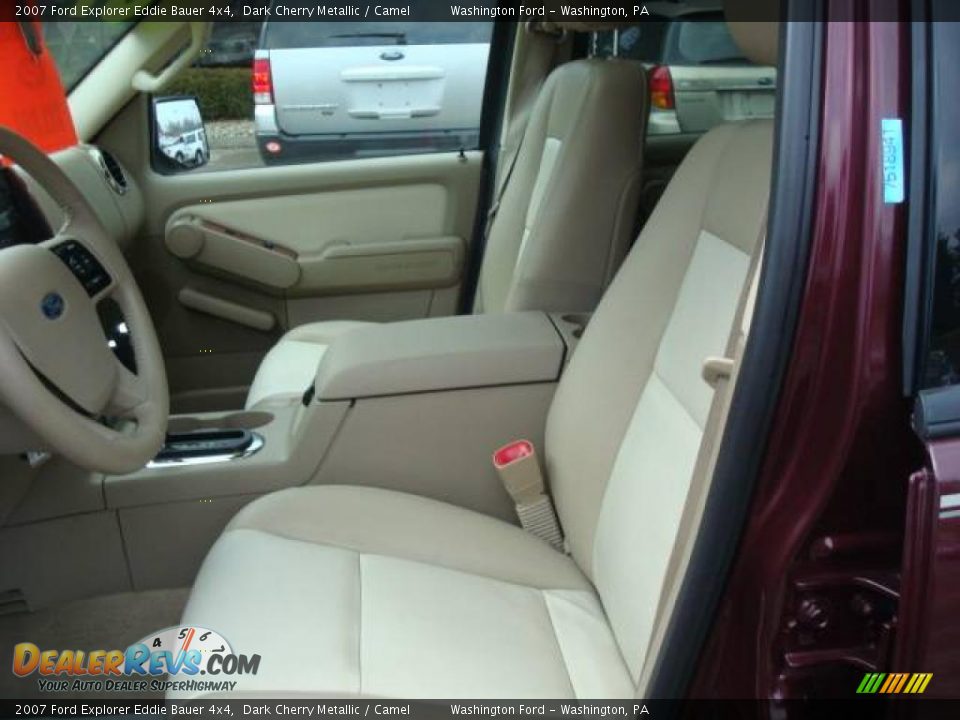 2007 Ford Explorer Eddie Bauer 4x4 Dark Cherry Metallic / Camel Photo #7
