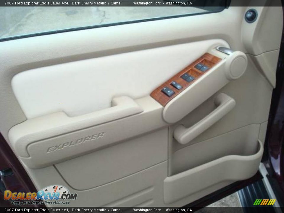 2007 Ford Explorer Eddie Bauer 4x4 Dark Cherry Metallic / Camel Photo #16