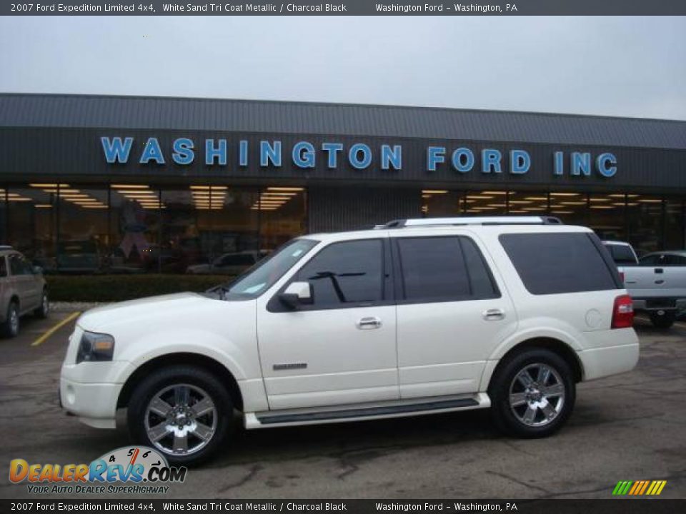 2007 Ford Expedition Limited 4x4 White Sand Tri Coat Metallic / Charcoal Black Photo #1