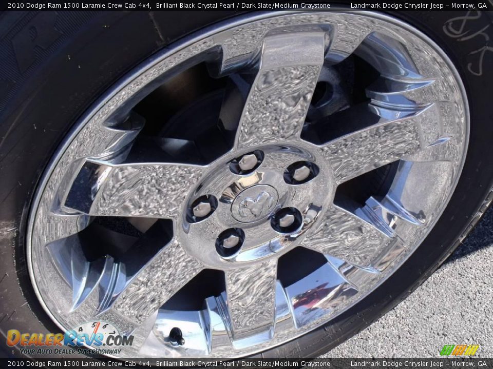 2010 Dodge Ram 1500 Laramie Crew Cab 4x4 Brilliant Black Crystal Pearl / Dark Slate/Medium Graystone Photo #5