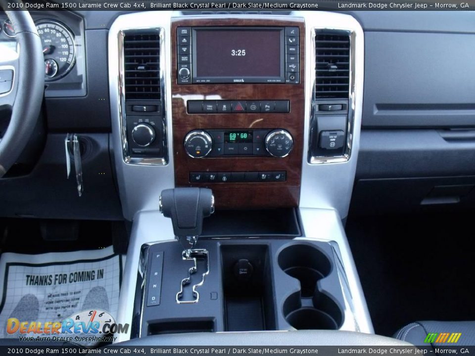2010 Dodge Ram 1500 Laramie Crew Cab 4x4 Brilliant Black Crystal Pearl / Dark Slate/Medium Graystone Photo #12