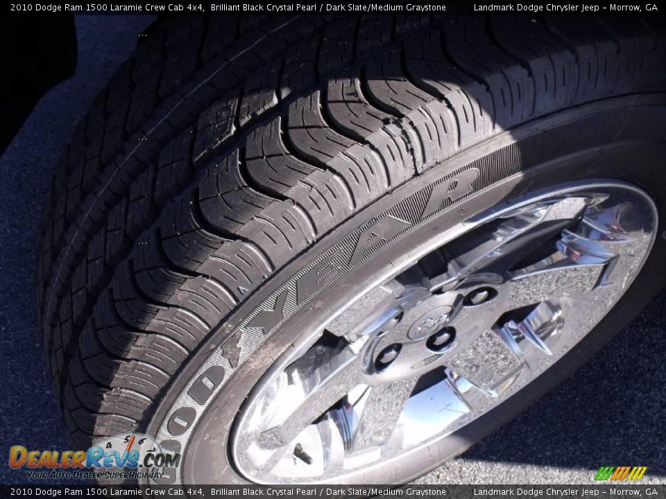 2010 Dodge Ram 1500 Laramie Crew Cab 4x4 Brilliant Black Crystal Pearl / Dark Slate/Medium Graystone Photo #15