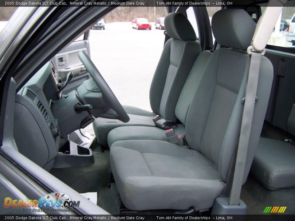 2005 Dodge Dakota SLT Club Cab Mineral Gray Metallic / Medium Slate Gray Photo #10
