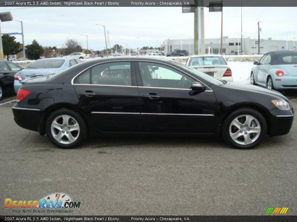 2007 Acura RL 3.5 AWD Sedan Nighthawk Black Pearl / Ebony Photo #6