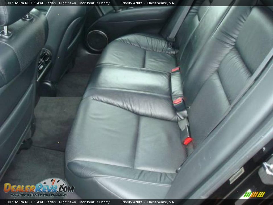 2007 Acura RL 3.5 AWD Sedan Nighthawk Black Pearl / Ebony Photo #10