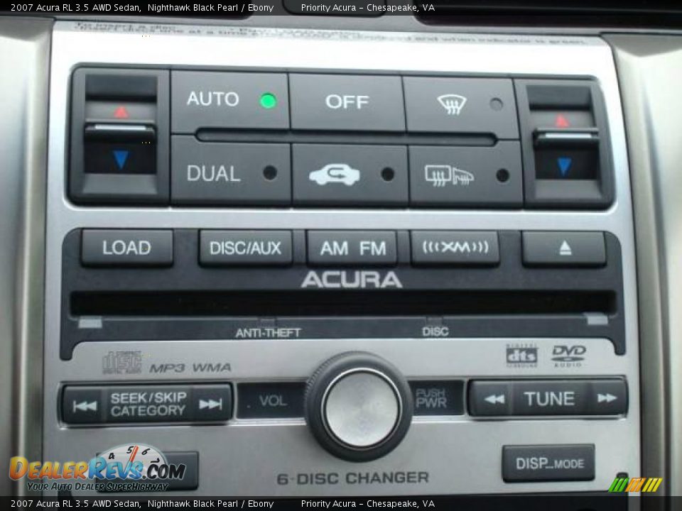 2007 Acura RL 3.5 AWD Sedan Nighthawk Black Pearl / Ebony Photo #14