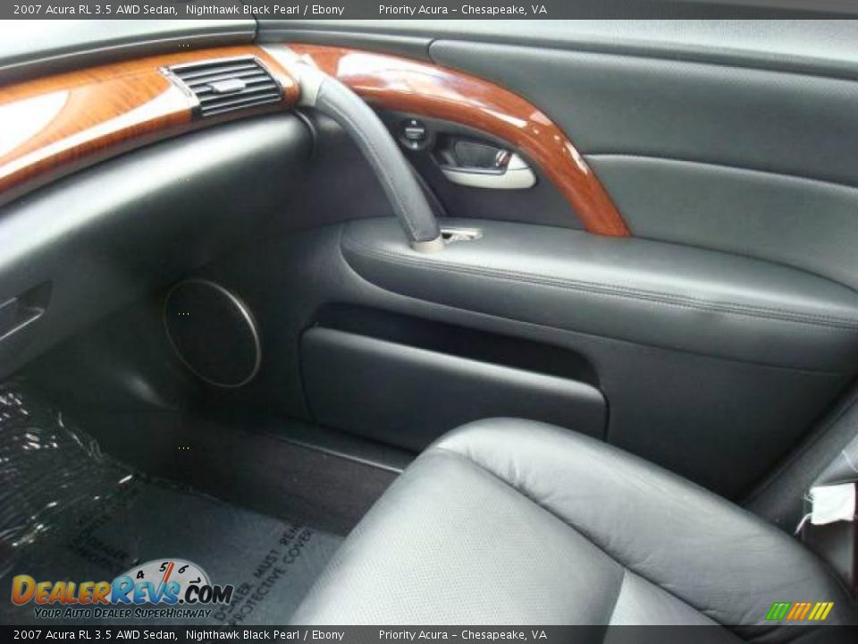 2007 Acura RL 3.5 AWD Sedan Nighthawk Black Pearl / Ebony Photo #18