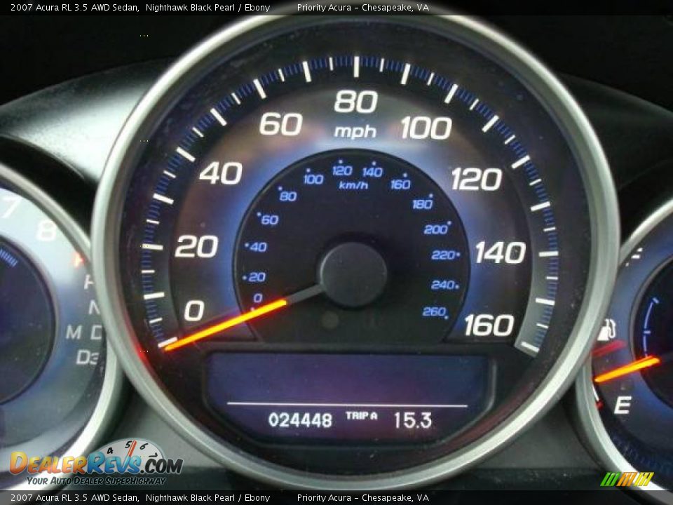 2007 Acura RL 3.5 AWD Sedan Nighthawk Black Pearl / Ebony Photo #19