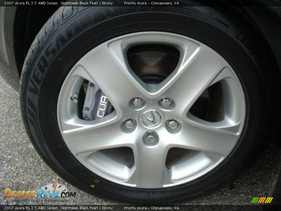 2007 Acura RL 3.5 AWD Sedan Nighthawk Black Pearl / Ebony Photo #20
