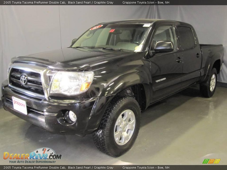 2005 Toyota Tacoma PreRunner Double Cab Black Sand Pearl / Graphite Gray Photo #1