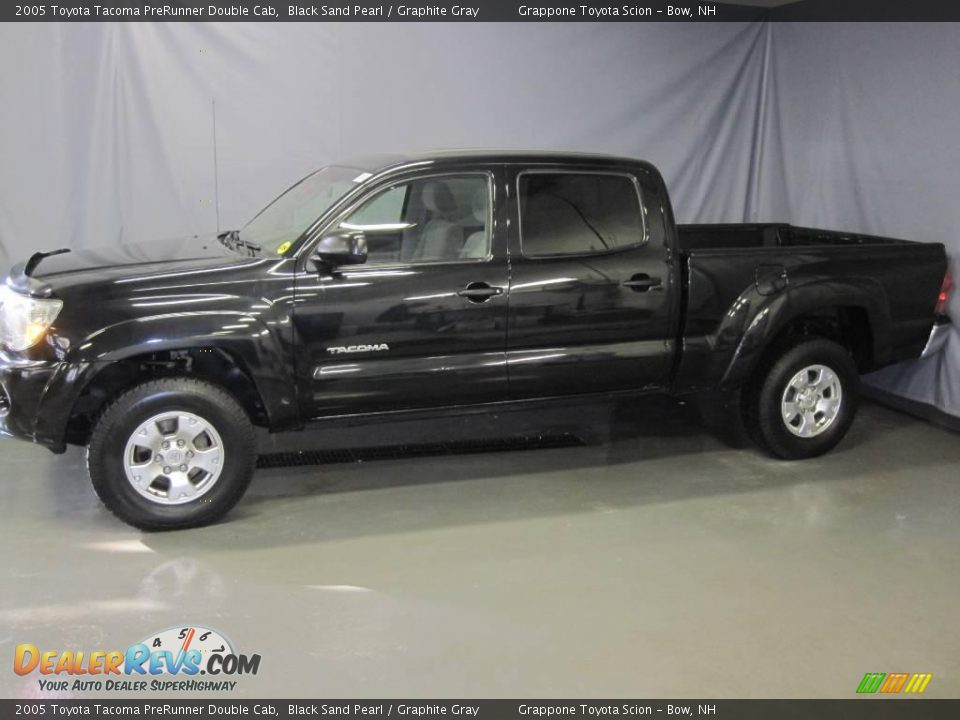 2005 Toyota Tacoma PreRunner Double Cab Black Sand Pearl / Graphite Gray Photo #2