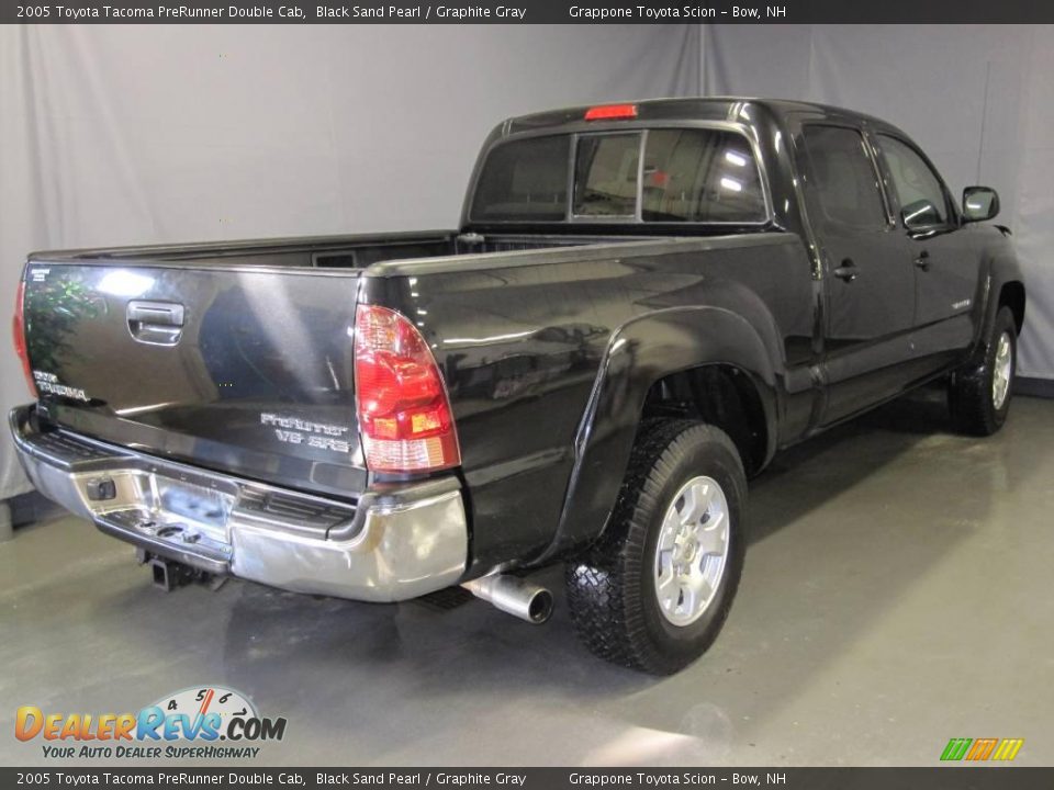 2005 Toyota Tacoma PreRunner Double Cab Black Sand Pearl / Graphite Gray Photo #3