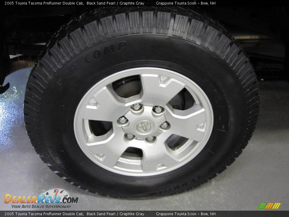 2005 Toyota Tacoma PreRunner Double Cab Black Sand Pearl / Graphite Gray Photo #6