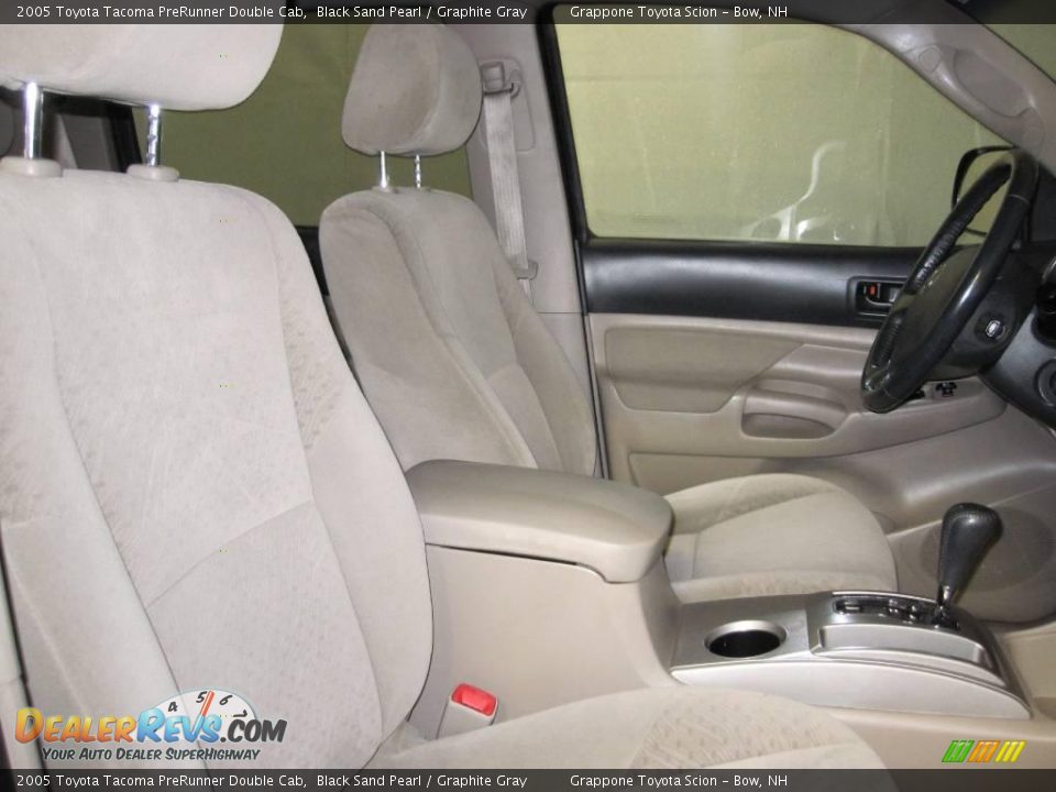 2005 Toyota Tacoma PreRunner Double Cab Black Sand Pearl / Graphite Gray Photo #8