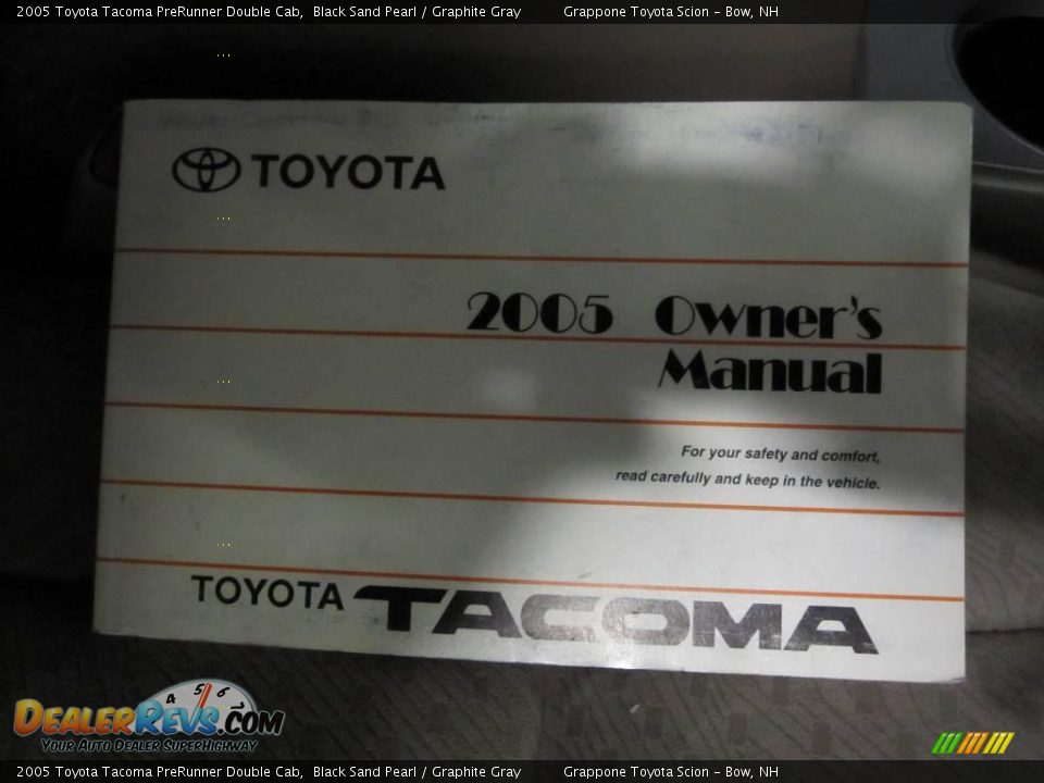 2005 Toyota Tacoma PreRunner Double Cab Black Sand Pearl / Graphite Gray Photo #9