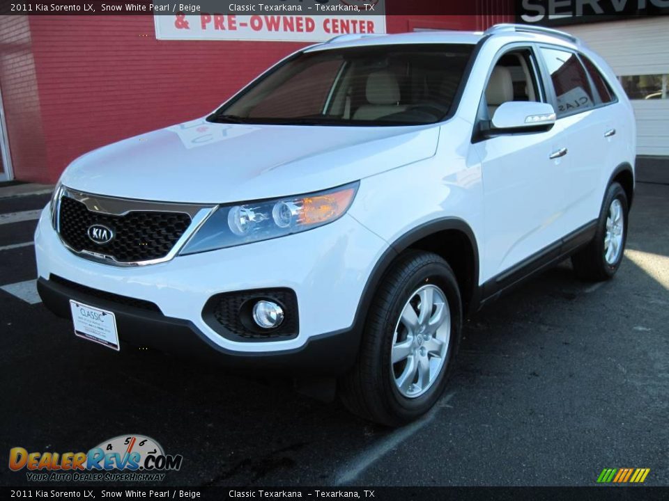 2011 Kia Sorento LX Snow White Pearl / Beige Photo #1