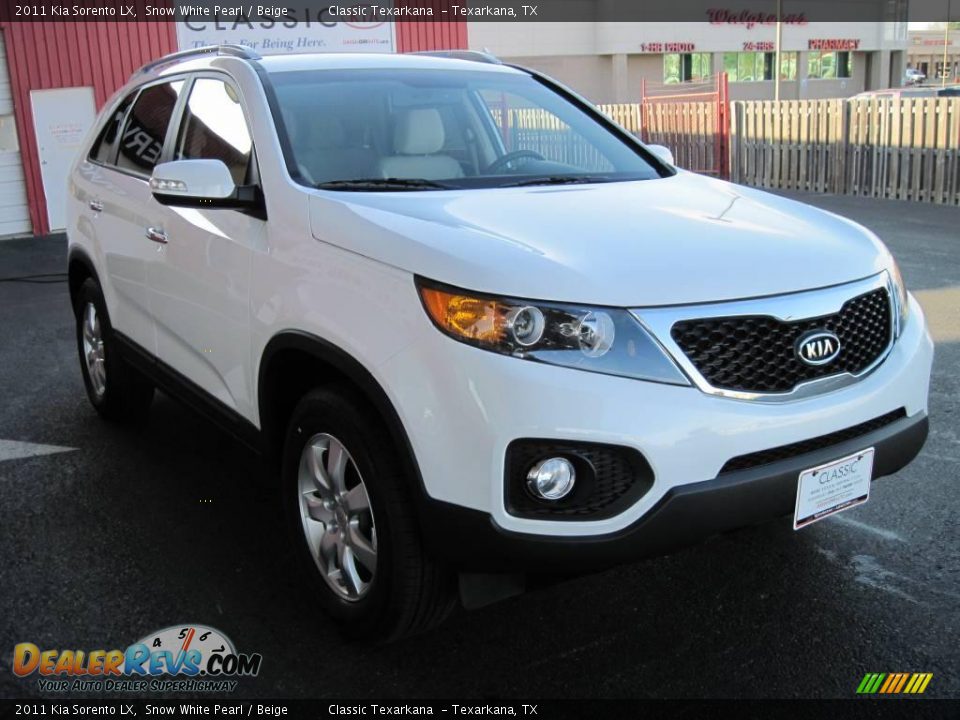 2011 Kia Sorento LX Snow White Pearl / Beige Photo #2