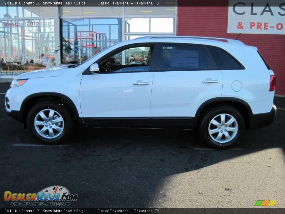 2011 Kia Sorento LX Snow White Pearl / Beige Photo #3