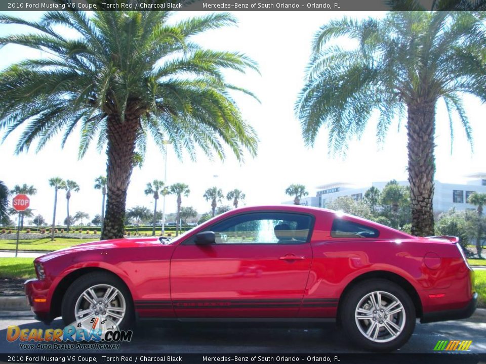 2010 Ford Mustang V6 Coupe Torch Red / Charcoal Black Photo #1