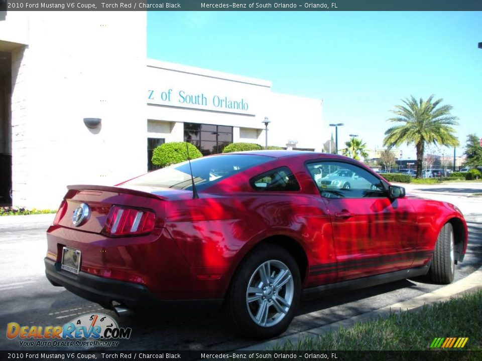 2010 Ford Mustang V6 Coupe Torch Red / Charcoal Black Photo #5