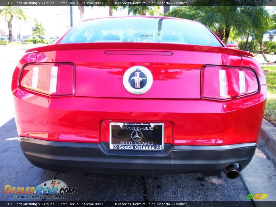 2010 Ford Mustang V6 Coupe Torch Red / Charcoal Black Photo #6