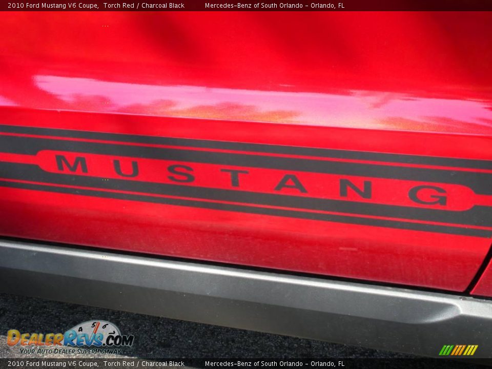 2010 Ford Mustang V6 Coupe Torch Red / Charcoal Black Photo #8