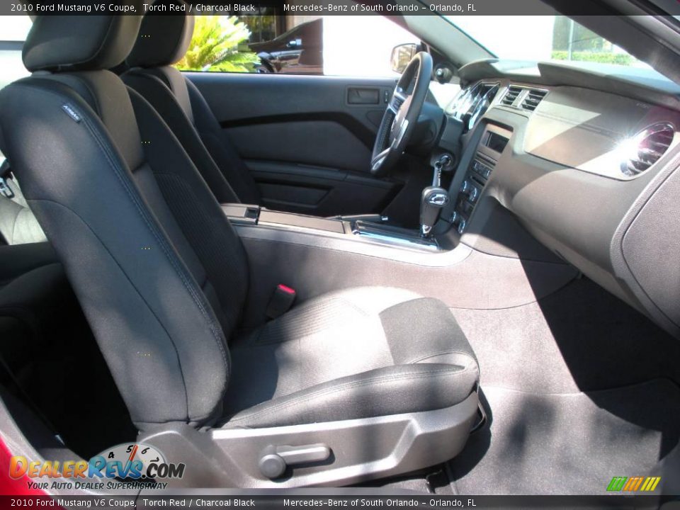 2010 Ford Mustang V6 Coupe Torch Red / Charcoal Black Photo #13
